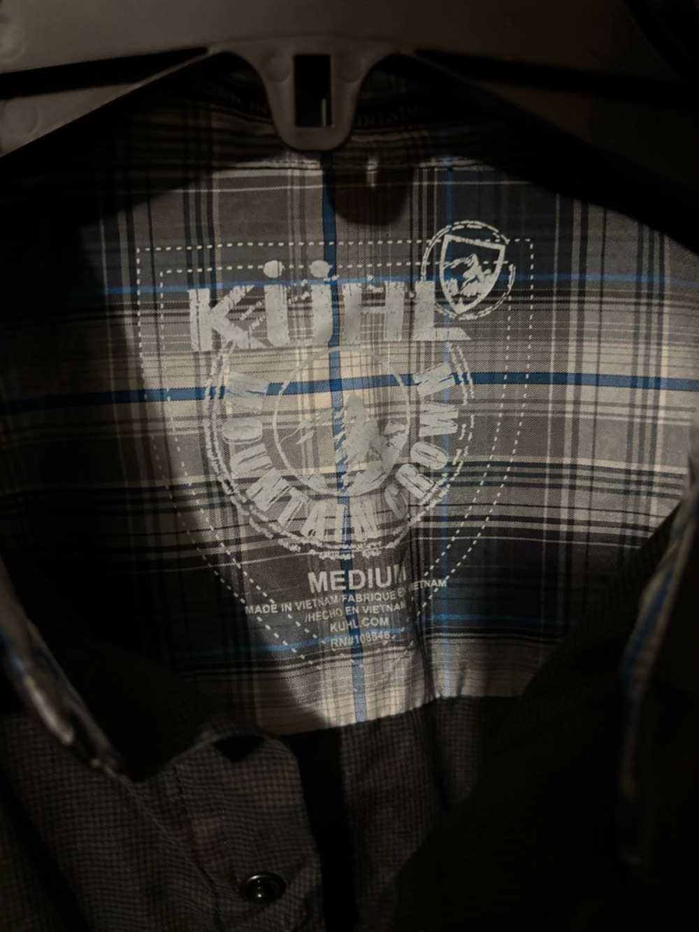 Kuhl Men’s Short Sleeve Button-Down Shirt - Charcoal - Picture 7 of 14